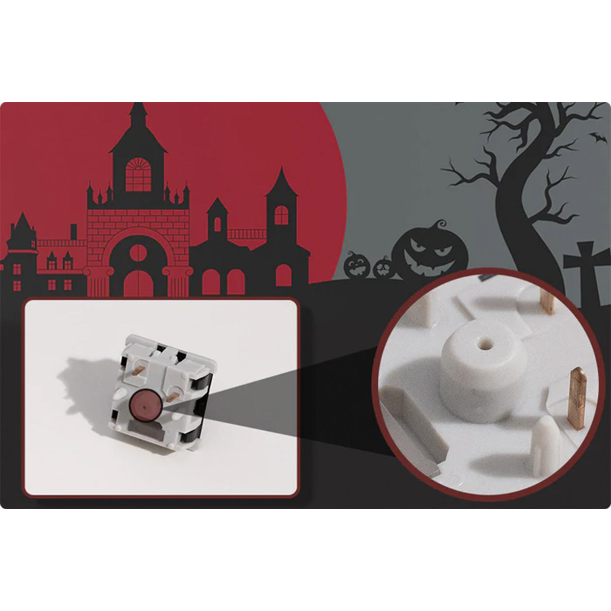 Akko Dracula 5-Pin Linear Mechanical Switch Pack - 45pcs