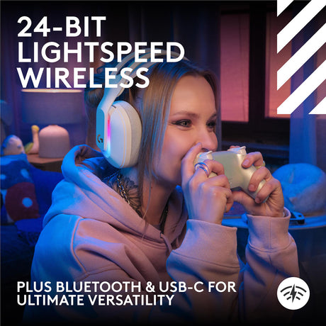 Logitech G Astro A20 X Wireless Gaming Headset with Playsync Audio - White