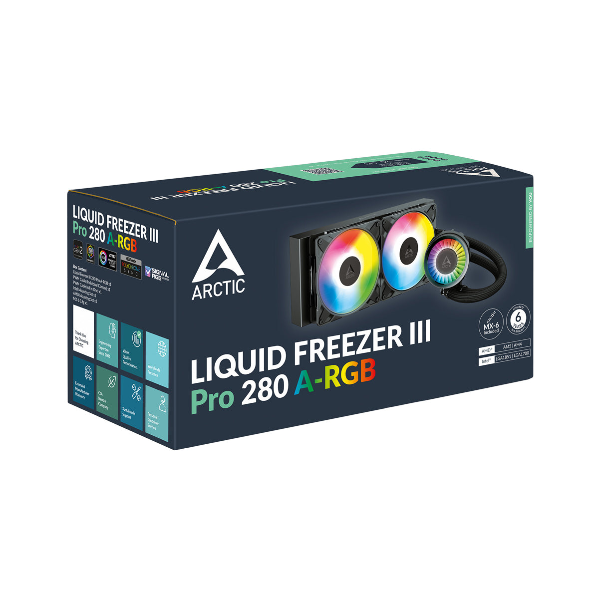 Arctic Liquid Freezer III PRO 280 A-RGB AIO CPU Cooler - Black
