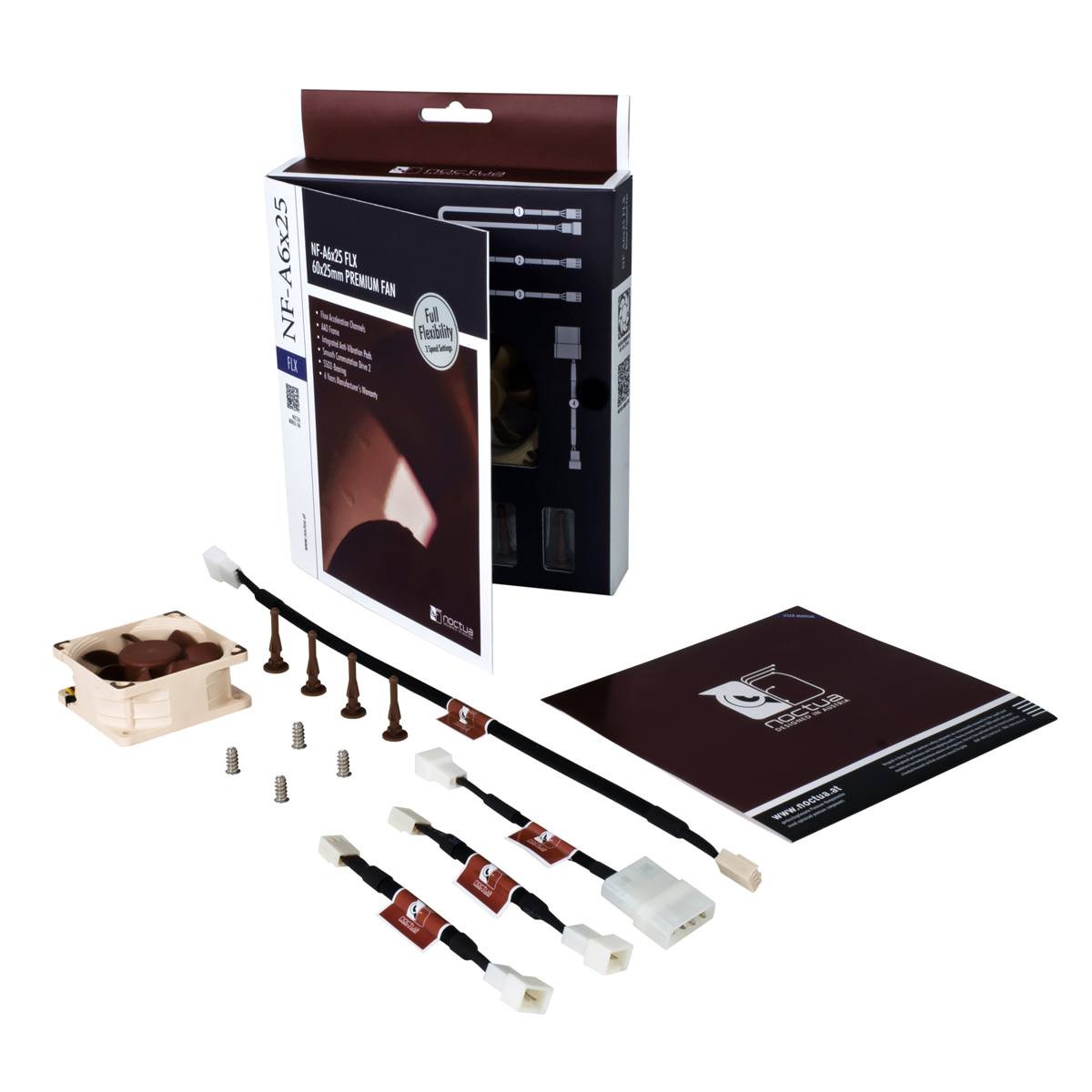 Noctua NF-A6x25 FLX 60mm 3-Pin 3000rpm Fan