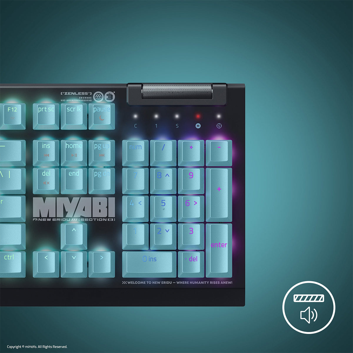 Razer BlackWidow V4 X Mechanical Gaming Keyboard Green Switch - Zenless Zone Zero Edition