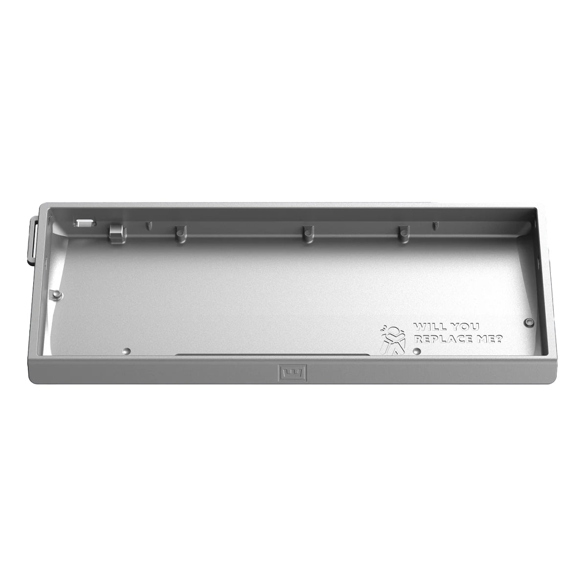 Wooting 60HE v2 Aluminium Case - Bright Silver