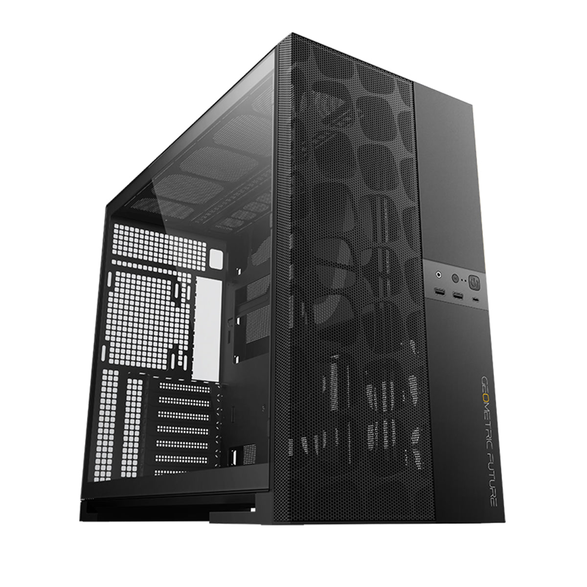 Geometric Future Model 5 Vent ATX Mid Tower Mesh Case - Black