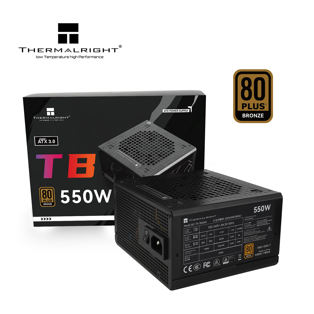 Thermalright TB550S 80Plus Bronze Power Supply