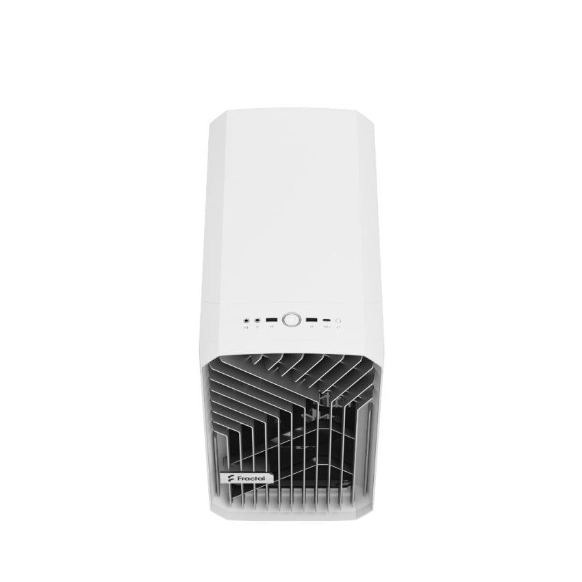 Fractal Design Torrent Nano ITX Tower Case - White TG Clear Tint