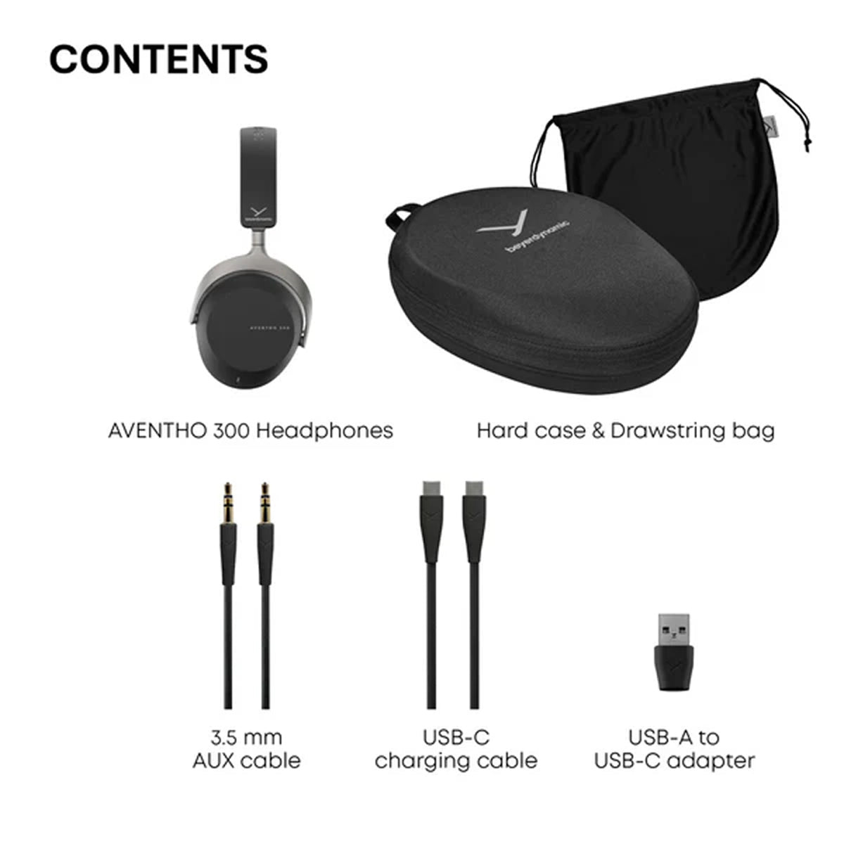 Beyerdynamic Aventho 300 Wireless ANC Over-Ear Headphones - Black