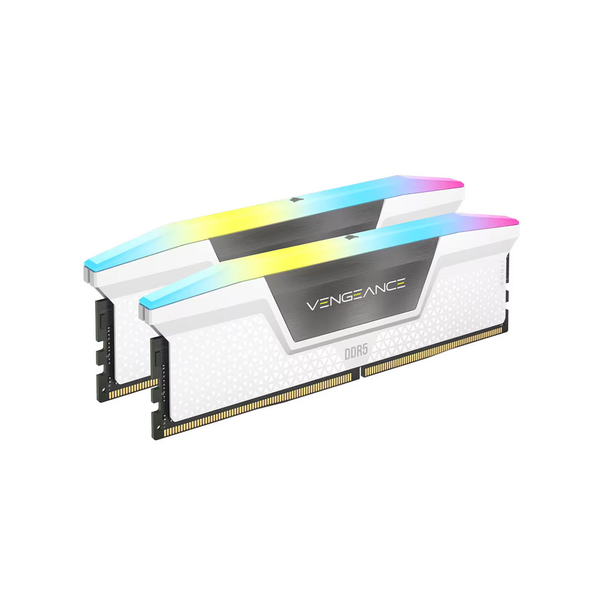 Corsair CMH32GX5M2B6000C40W Vengeance RGB 32GB (2x16GB) DDR5-6000 CL40 Memory
