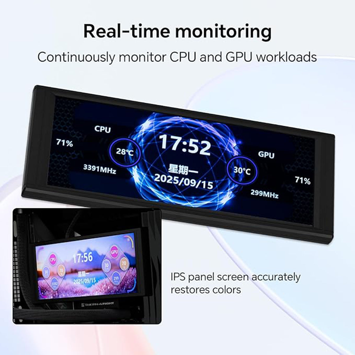 Thermalright Trofeo Vision 6.86" IPS LCD Screen - White