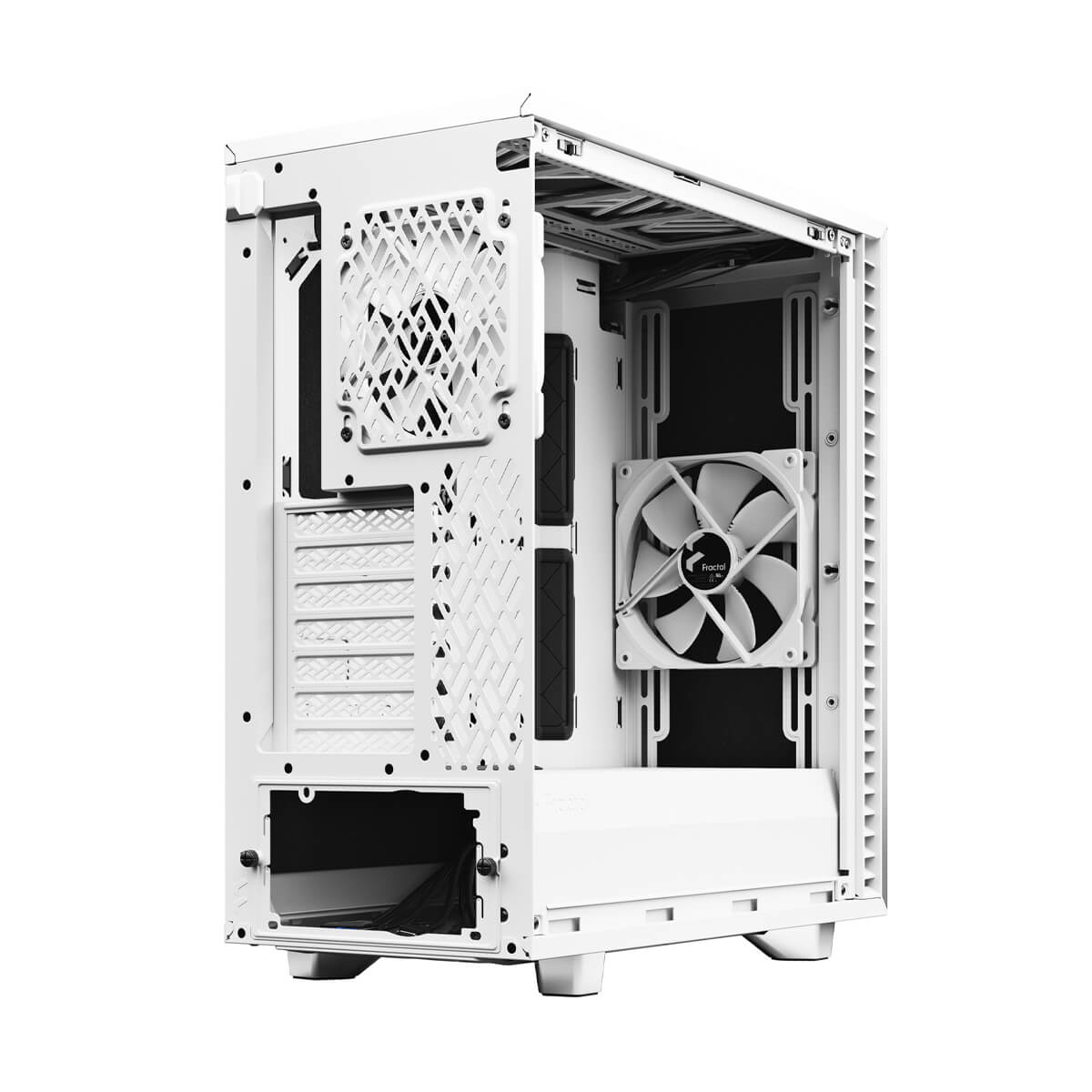 Fractal Design Define 7 Compact Mid Tower Case - White TG Light Tint