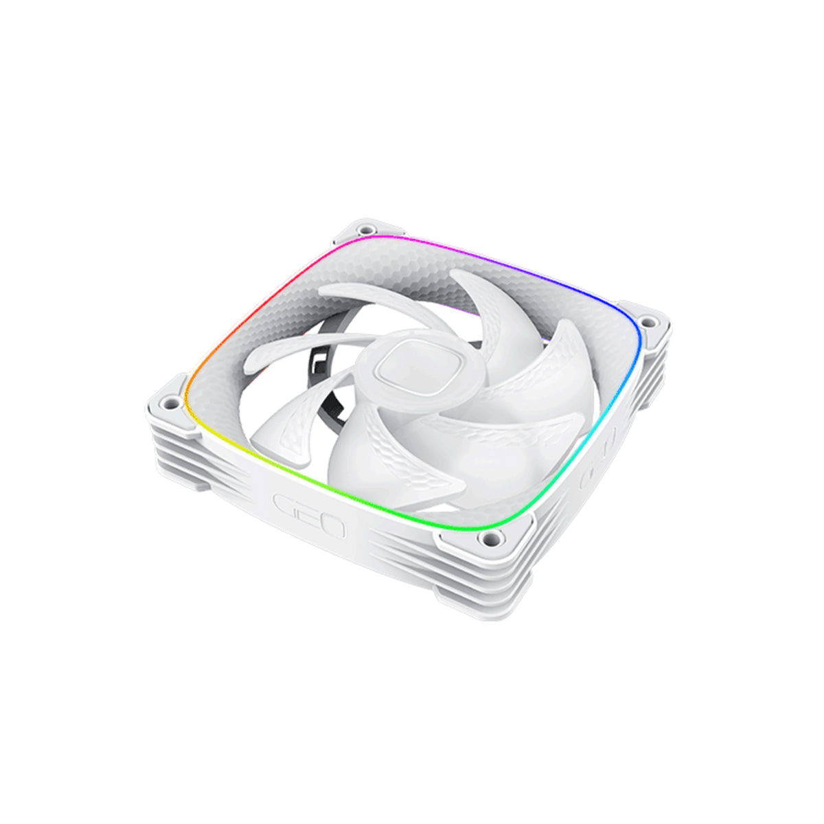 Geometric Future Squama 2503 120mm RGB PWM Case Fan - White