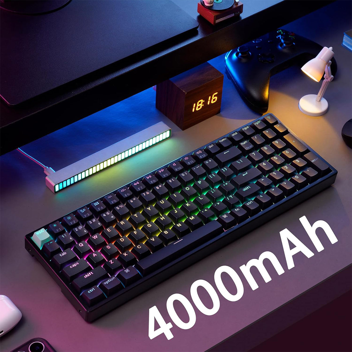Keychron K4H 96% RGB Wireless Hall-Effect Keyboard - Gateron Nebula Switch