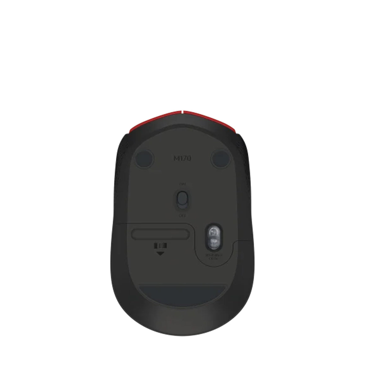 Logitech M171 Compact Wireless Mouse - Red