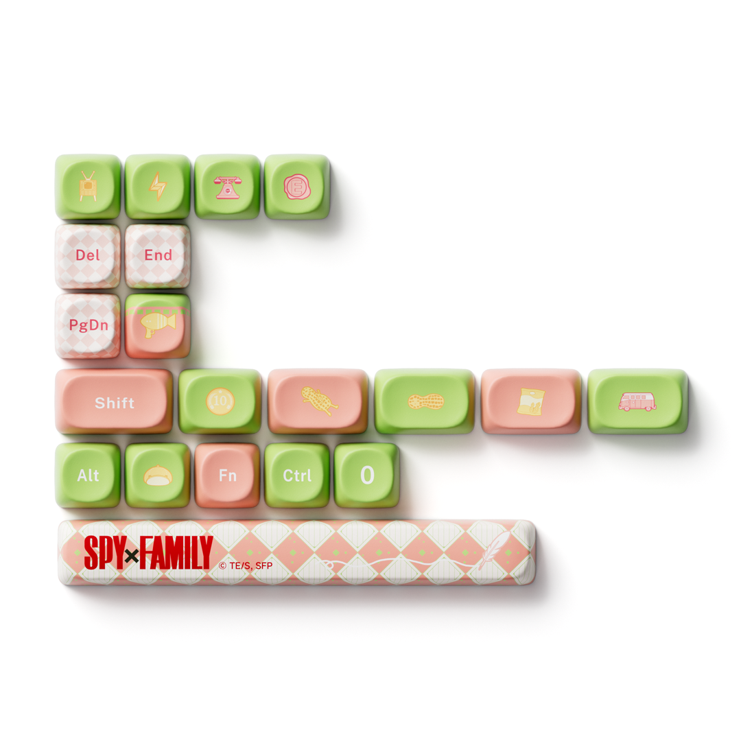 Akko x Spy Family Anya's Daily Life PBT MOA Profile Keycap Set - 128 Keys