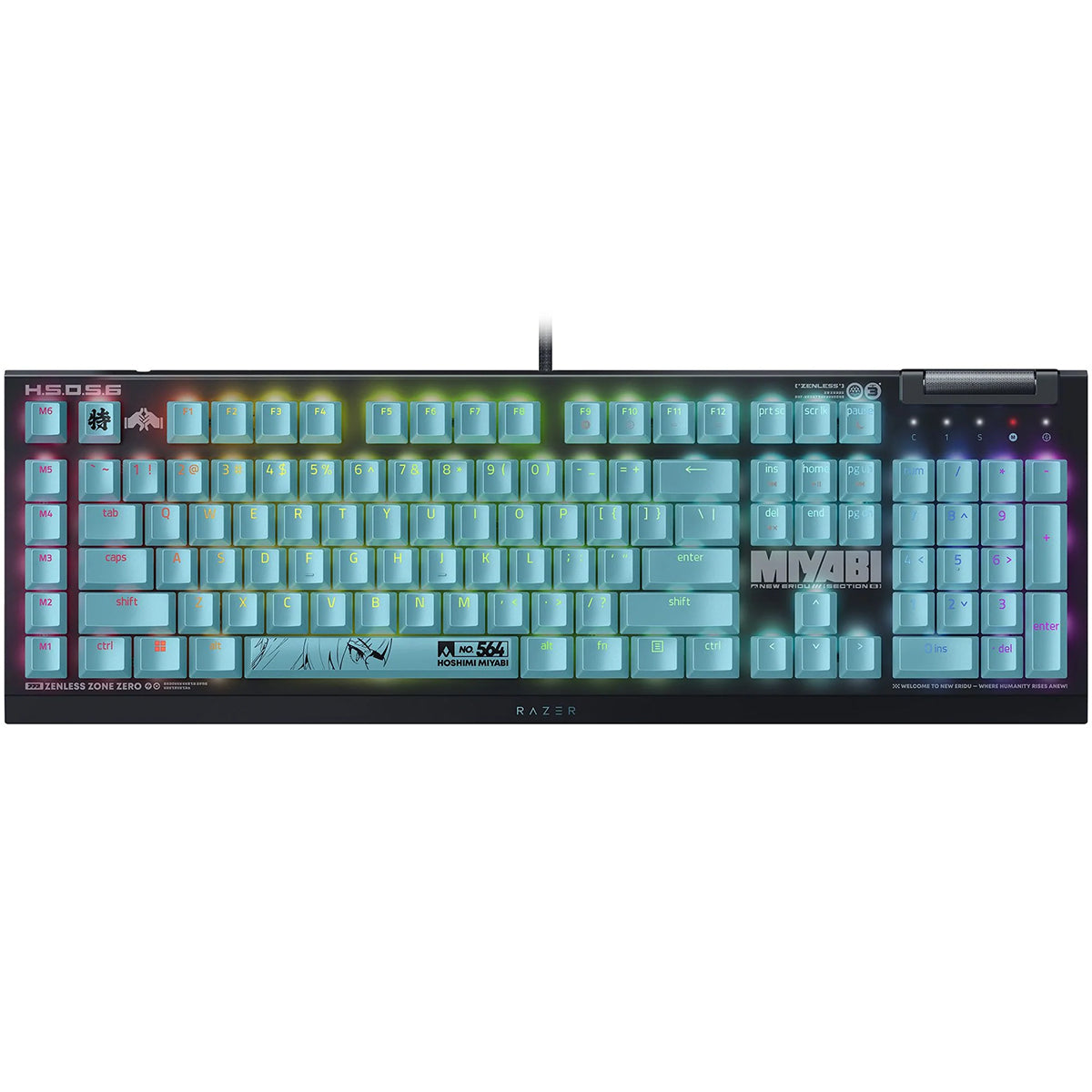 Razer BlackWidow V4 X Mechanical Gaming Keyboard Green Switch - Zenless Zone Zero Edition