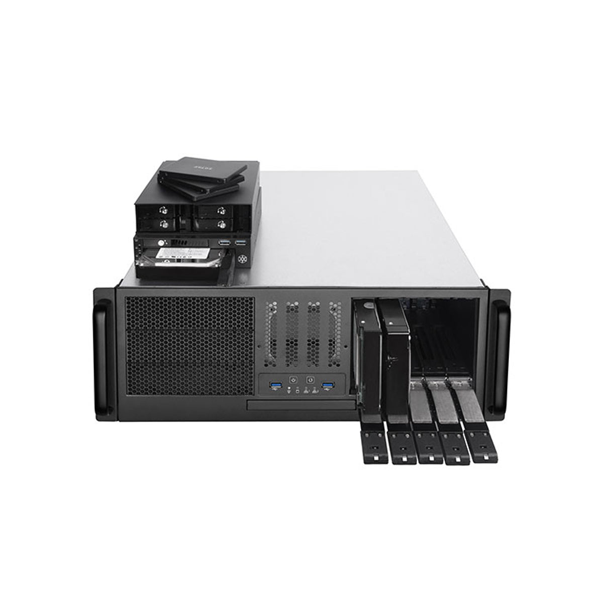 Silverstone RM41-H08 4U 5 x 3.5” Hot-Swappable Server Chassis