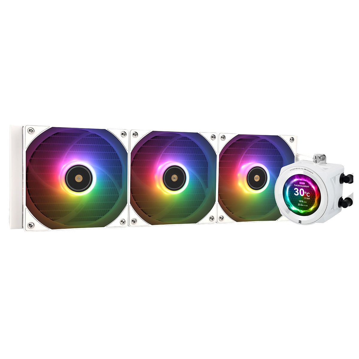 Thermalright Core Vision 360 White ARGB 360mm LCD AIO Liquid CPU Cooler