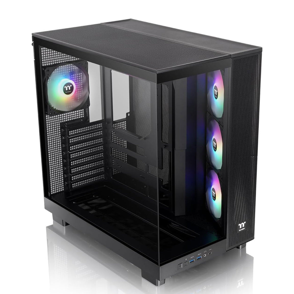 Thermaltake View 380 XL Tempered Glass ARGB Mid Tower Case Black Edition