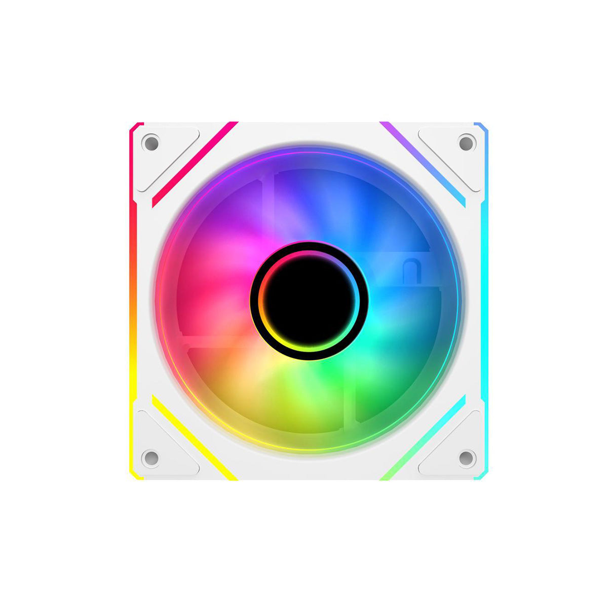 Sama YF1203I ARGB 120mm Infinity Mirror Reversed Fan OEM - White