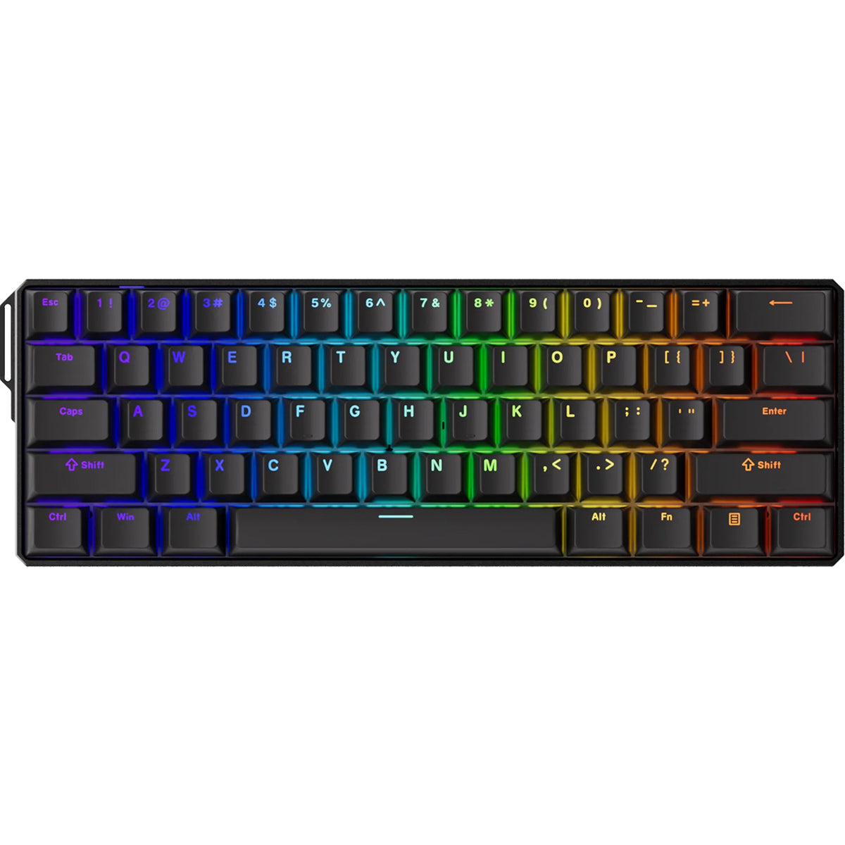 Akko Monsgeek Fun60 Ultra 60% Wireless TMR Aluminium Gaming Keyboard Black - Glare Magnetic Switch