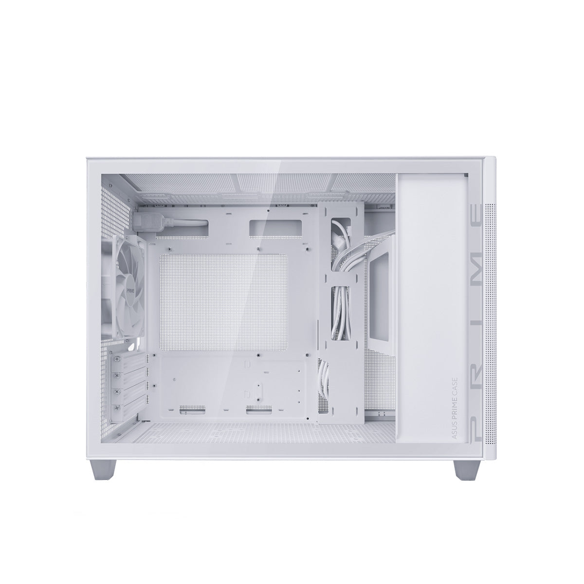 ASUS Prime AP201 Tempered Glass mATX Case - White