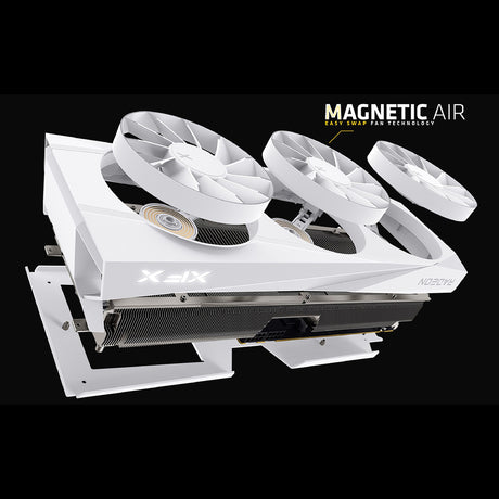 XFX Radeon RX 9070 XT QUICKSILVER WHITE Magnetic Air 16GB Graphics Card