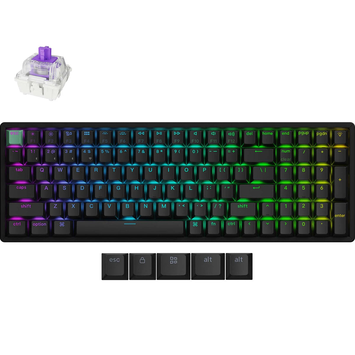 Keychron K4H 96% RGB Wireless Hall-Effect Keyboard - Gateron Nebula Switch