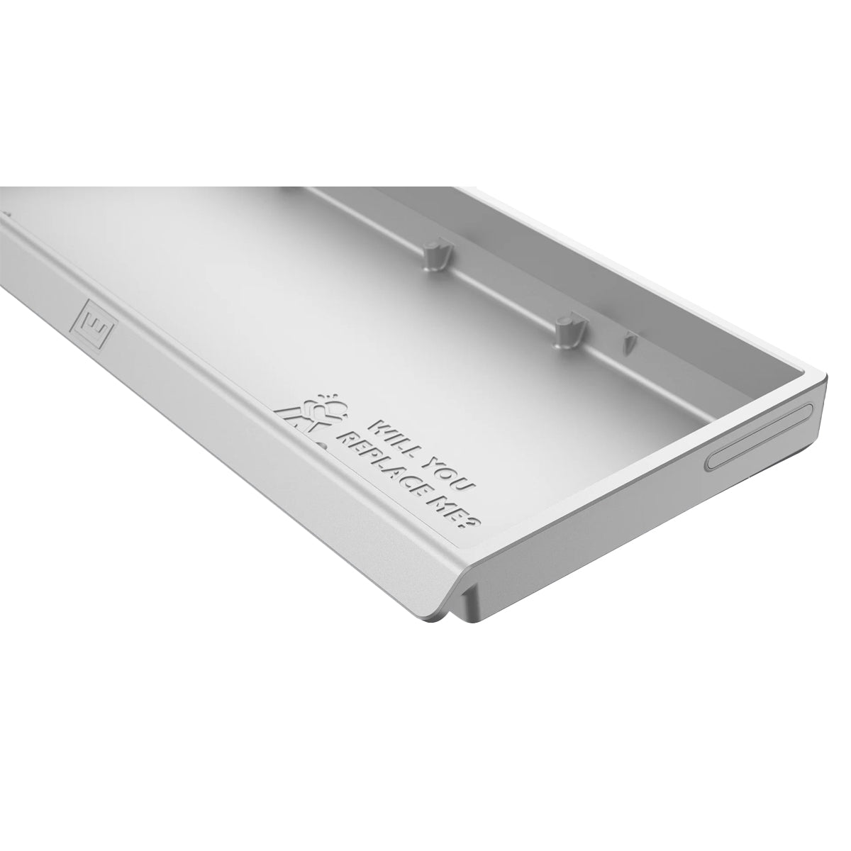 Wooting 60HE v2 Aluminium Case - Bright Silver