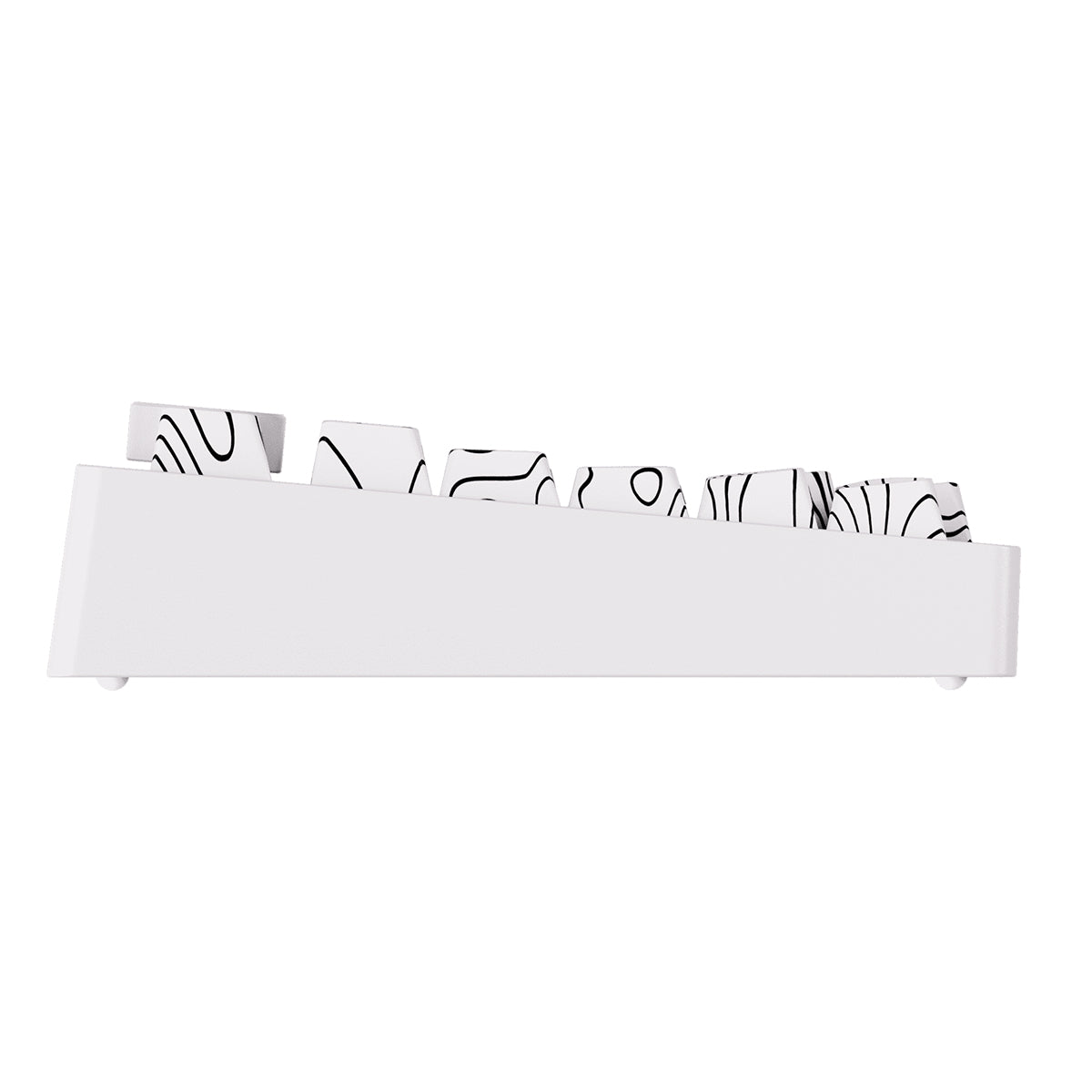 Akko Monsgeek M1 V5 75% Wireless Aluminium Mechanical Keyboard Piano Pro V3 Switch - Contour Lines White