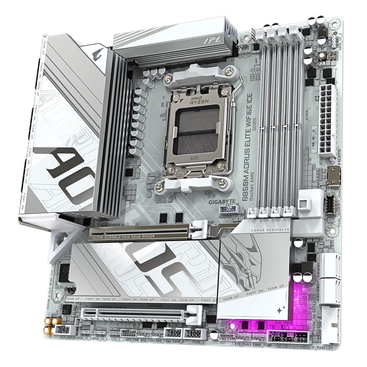 GIGABYTE B850M AORUS ELITE WIFI6E ICE mATX Motherboard