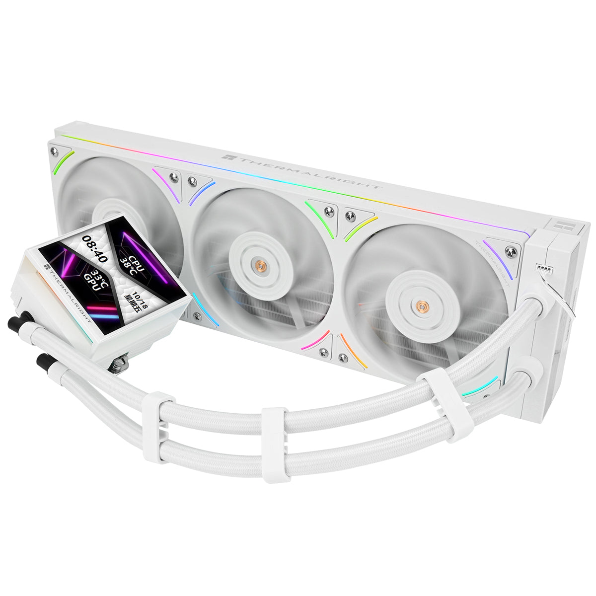 Thermalright Hyper Vision 360 UB ARGB White 360mm LCD AIO CPU Liquid Cooler