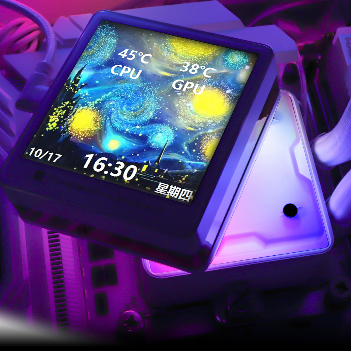 Thermalright Grand Vision 360 ARGB White 360mm LCD AIO CPU Liquid Cooler