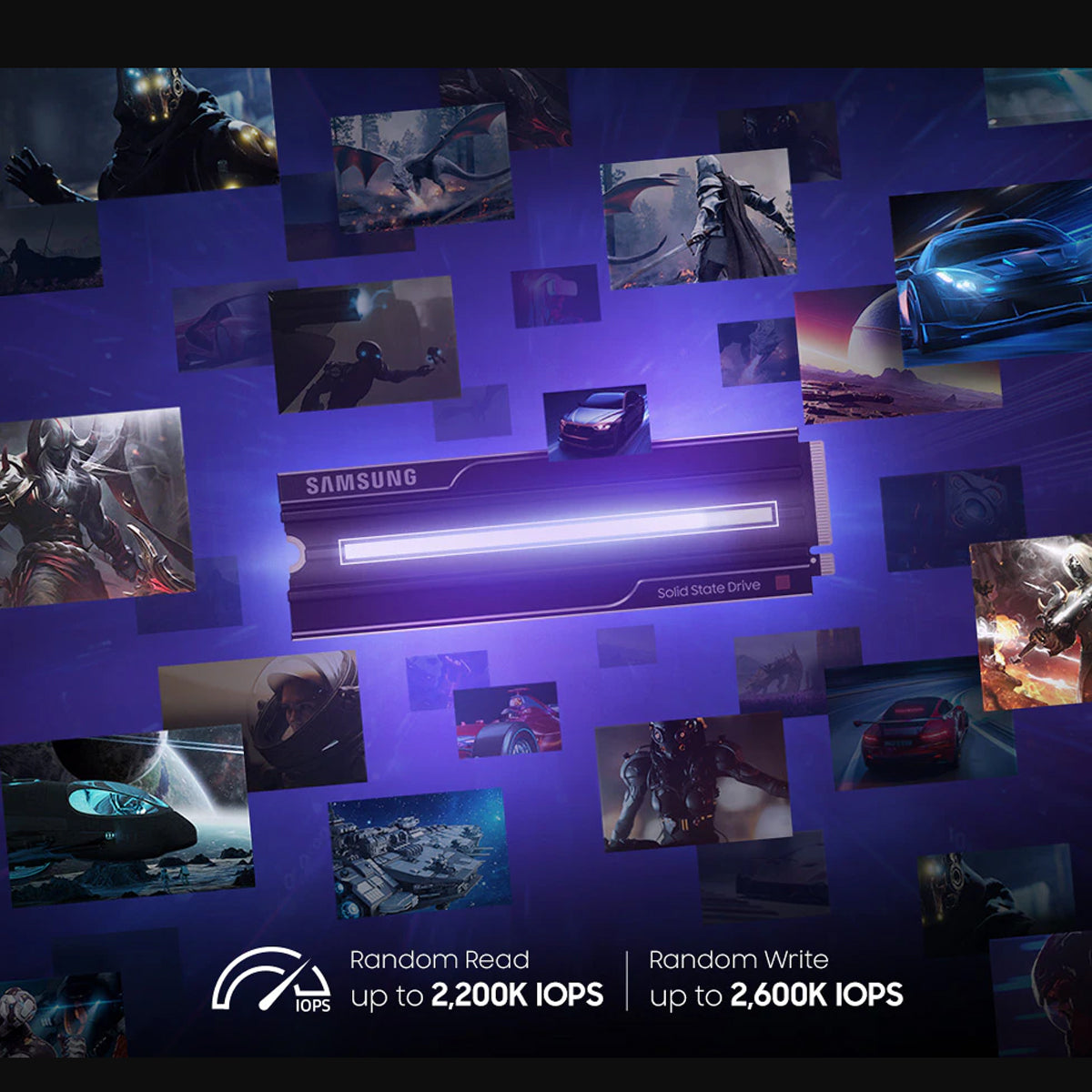 Samsung 9100 PRO 4TB Gen5 M.2 NVMe SSD With Heatsink