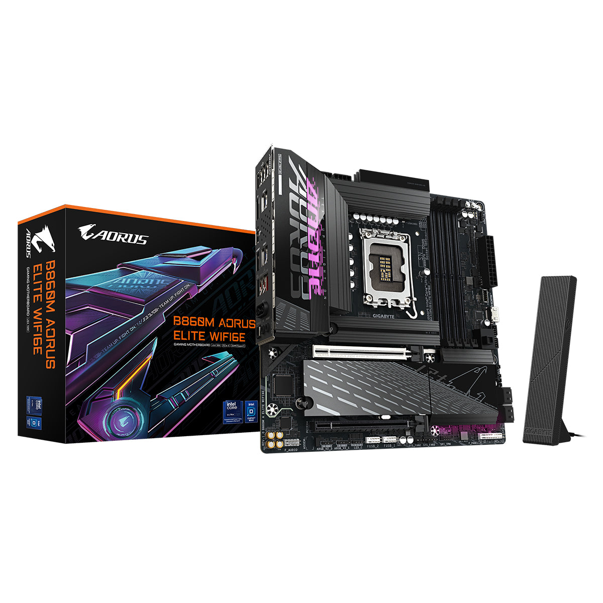 GIGABYTE B860M AORUS ELITE WIFI6E mATX Motherboard
