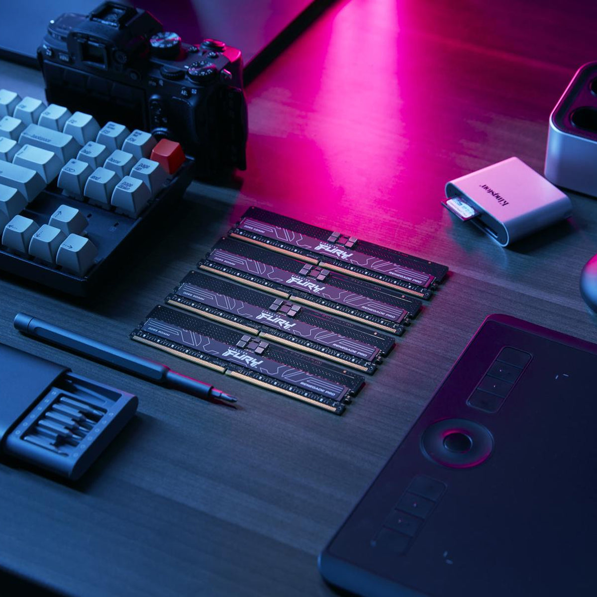 Kingston FURY Renegade Pro 128GB (4x32GB) DDR5-6000 CL32 ECC Registered Memory (KF560R32RBEK4-128)