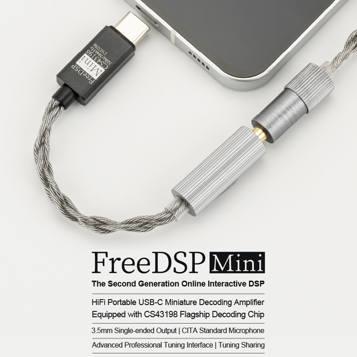 Moondrop FreeDSP Mini Portable USB to 3.5mm DAC/AMP