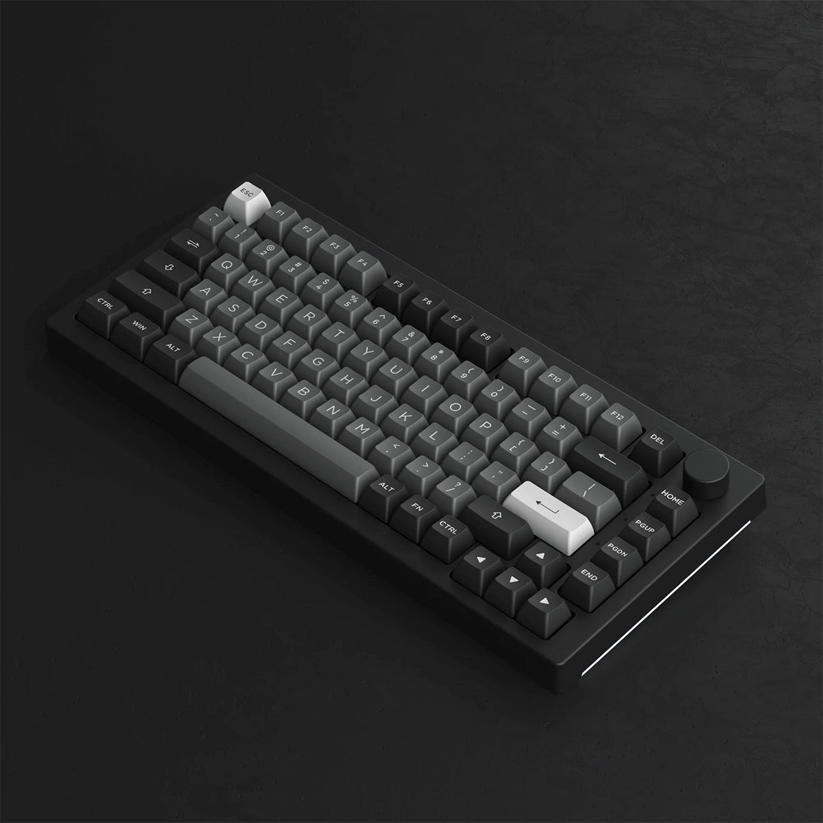Akko 5075B Plus Black & Silver 75% RGB Wireless Mechanical Keyboard - Dracula Switch