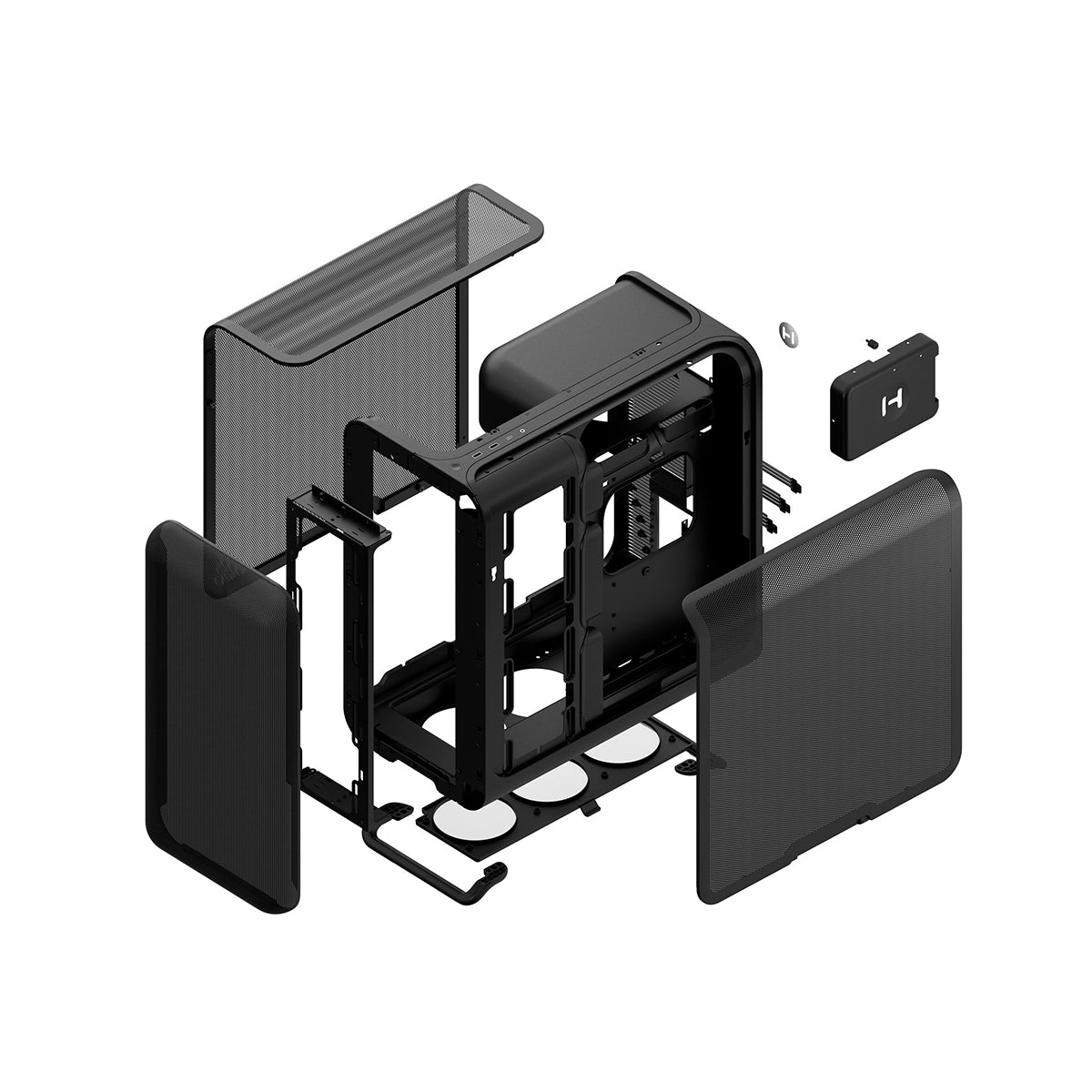 Hyte X50 Air ATX Mid Tower Case - Pitch Black