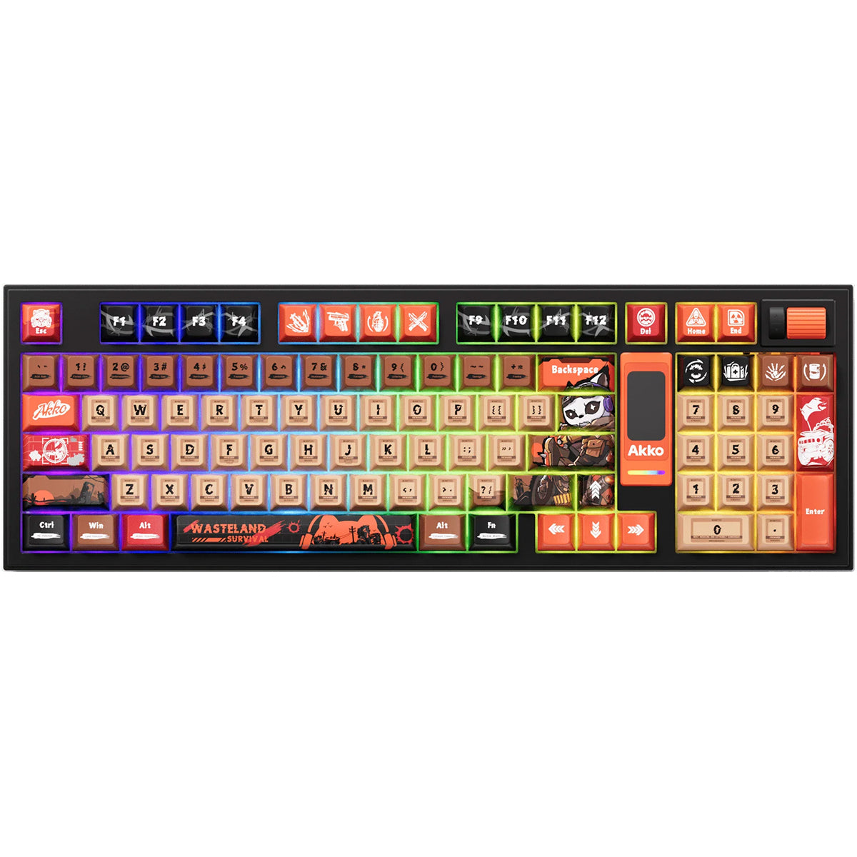 Akko 5098B Wasteland Survival Compact 1800 LCD RGB Wireless Mechanical Keyboard - Piano Pro V3 Switch