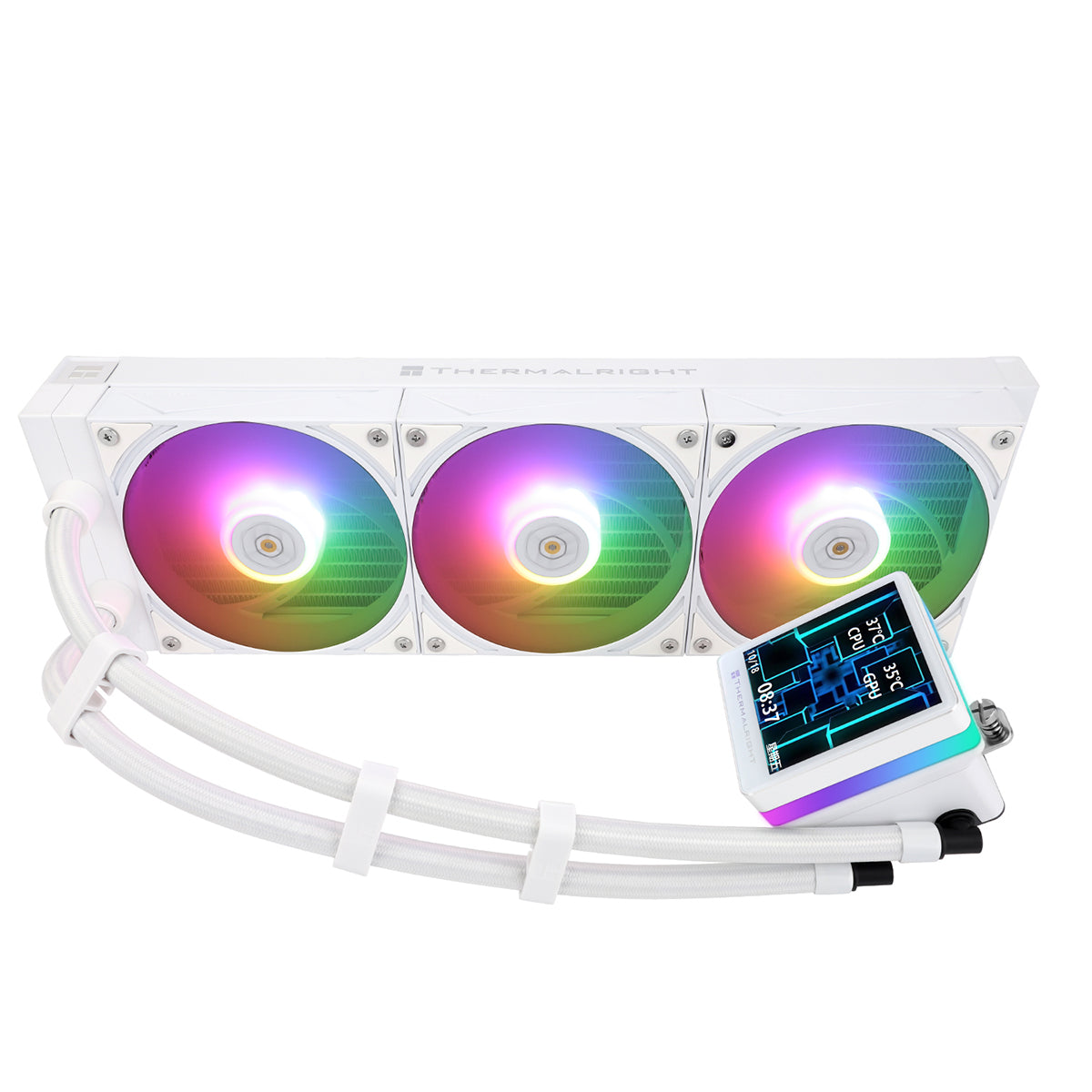 Thermalright Grand Vision 360 ARGB White 360mm LCD AIO CPU Liquid Cooler
