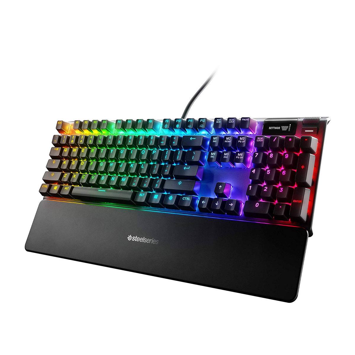 SteelSeries Apex 7 Full Size Mechanical Gaming Keyboard - Red Linear Switch