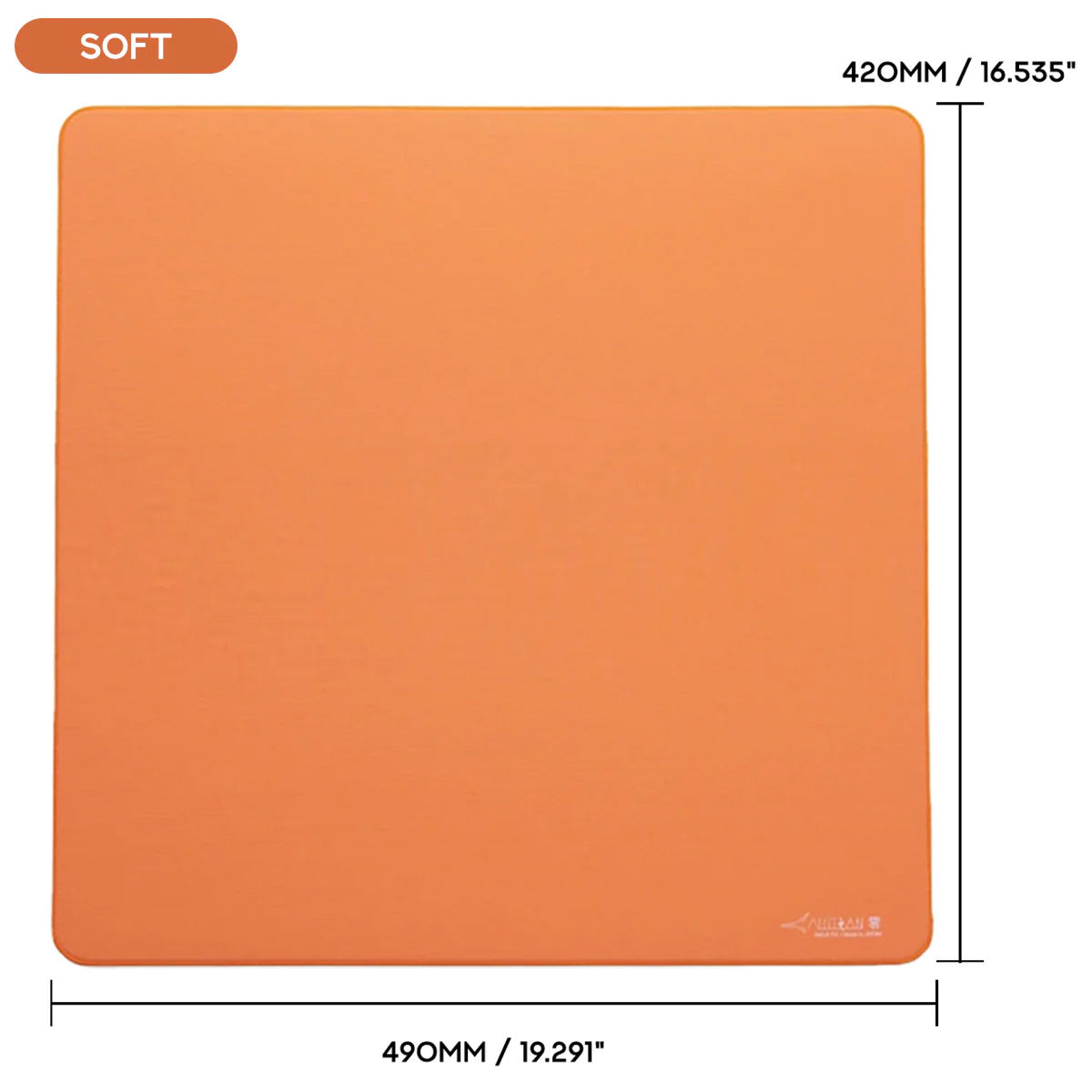 Artisan FX Zero eSports Gaming Mouse Pad - SOFT XL Daidai Orange