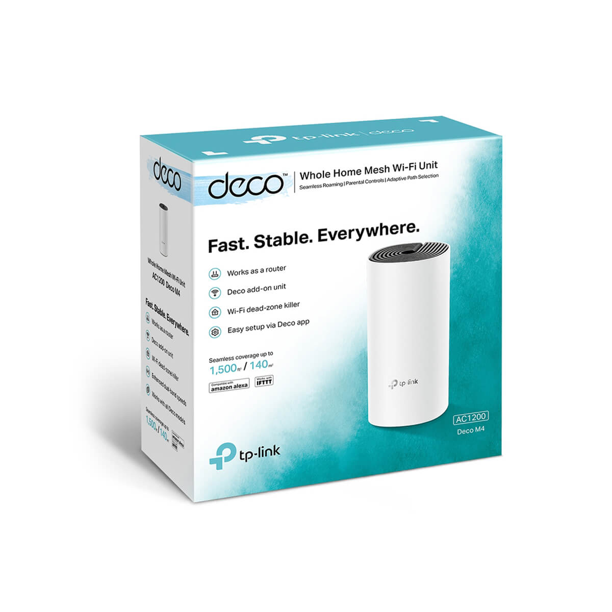 TP-Link Deco M4 AC1200 Whole-Home Mesh Wi-Fi System - 1 Pack