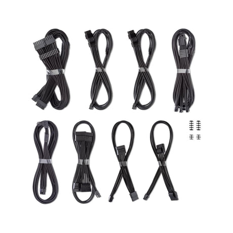 CableMod C-Series Pro ModMesh Sleeved 12VHPWR StealthSense Cable Kit Type 4 Black Label RMx/RMi - Black
