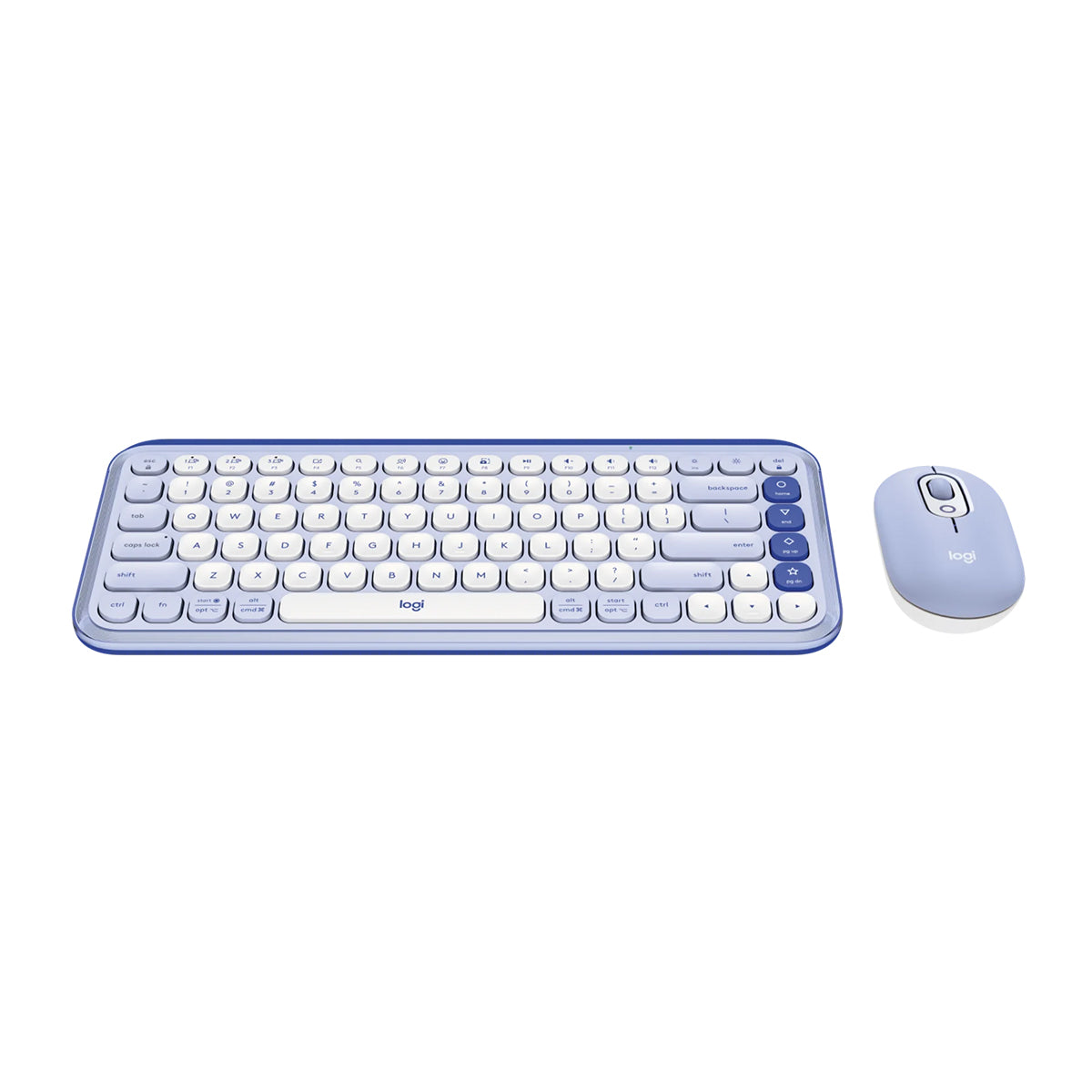 Logitech Pop Icon Wireless Bluetooth Keyboard and Mouse Combo - Lilac