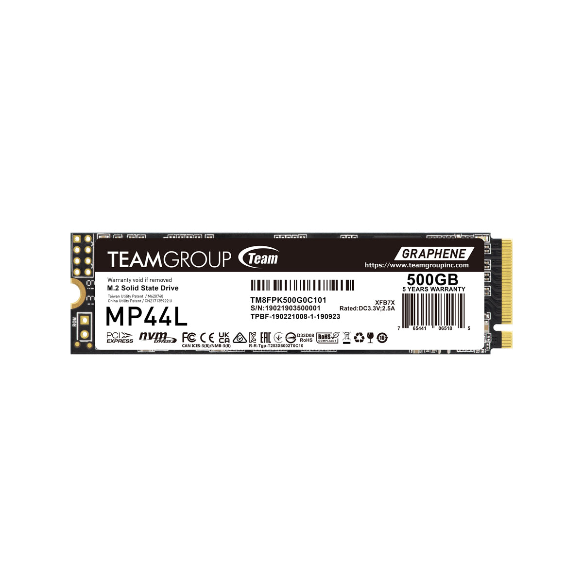 TeamGroup MP44L 500GB M.2 Gen4 NVMe SSD