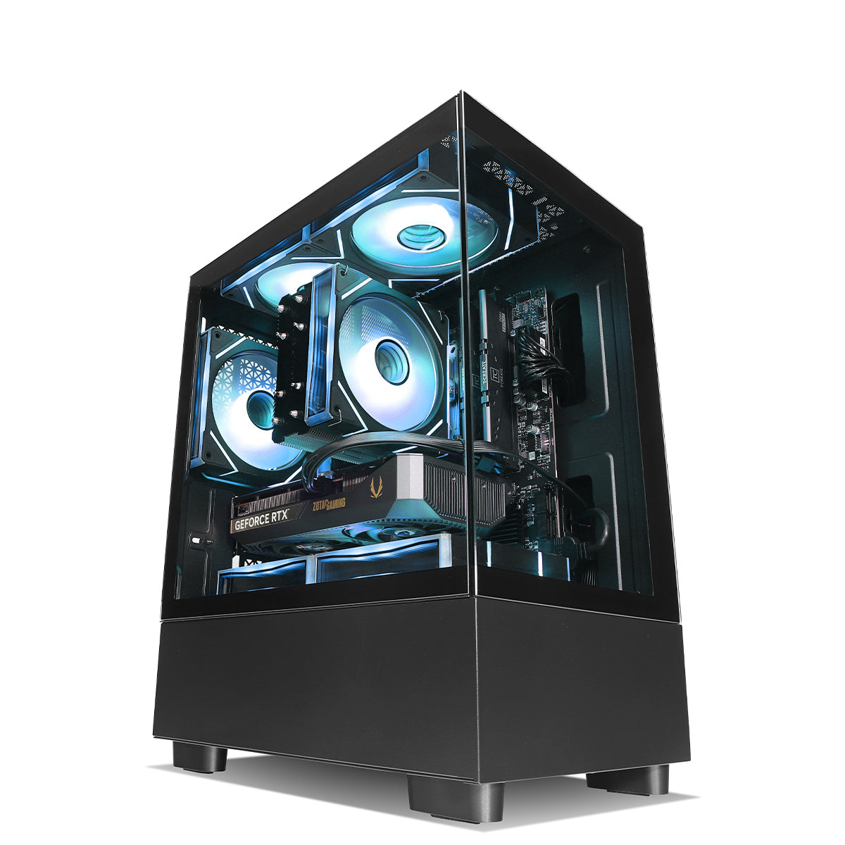 Qubit NEX RTX 5060 Ryzen 5 7400F Gaming PC - BLACK