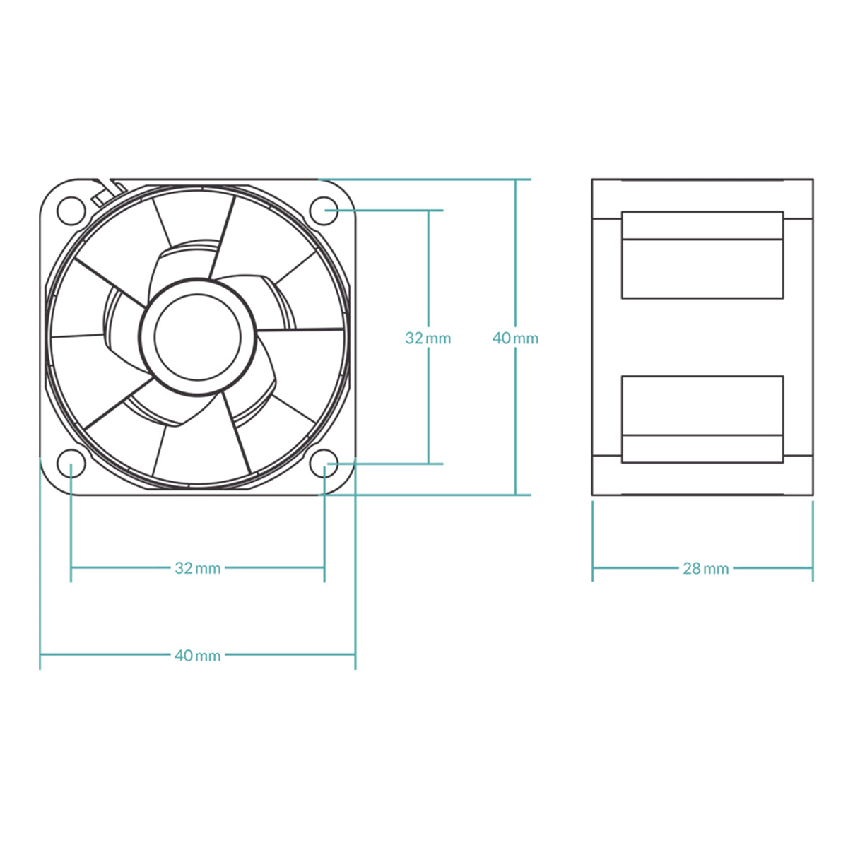 Arctic S4028-6K PWM 40mm 6000 RPM Server Fan
