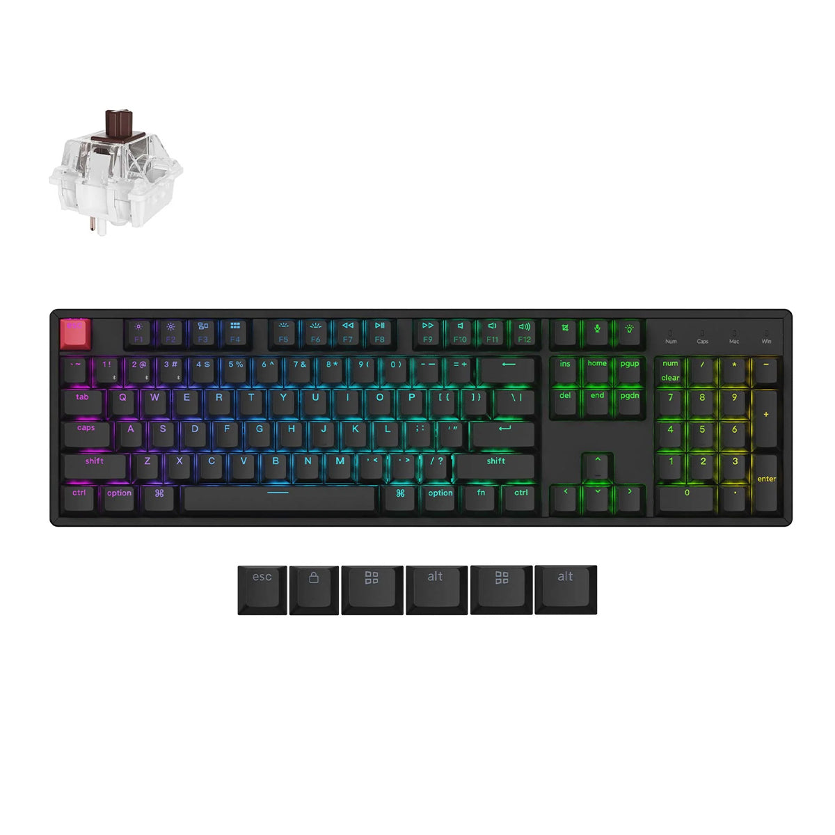 Keychron K10X Full Sized RGB Wireless Mechanical Keyboard - K Pro Brown Switch