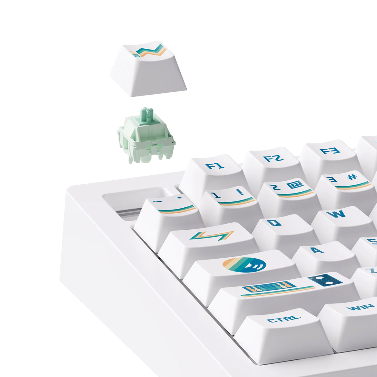 Akko Monsgeek M1 V5 VIA 75% Wireless Aluminium Mechanical Keyboard 1980s - Rosewood Switch