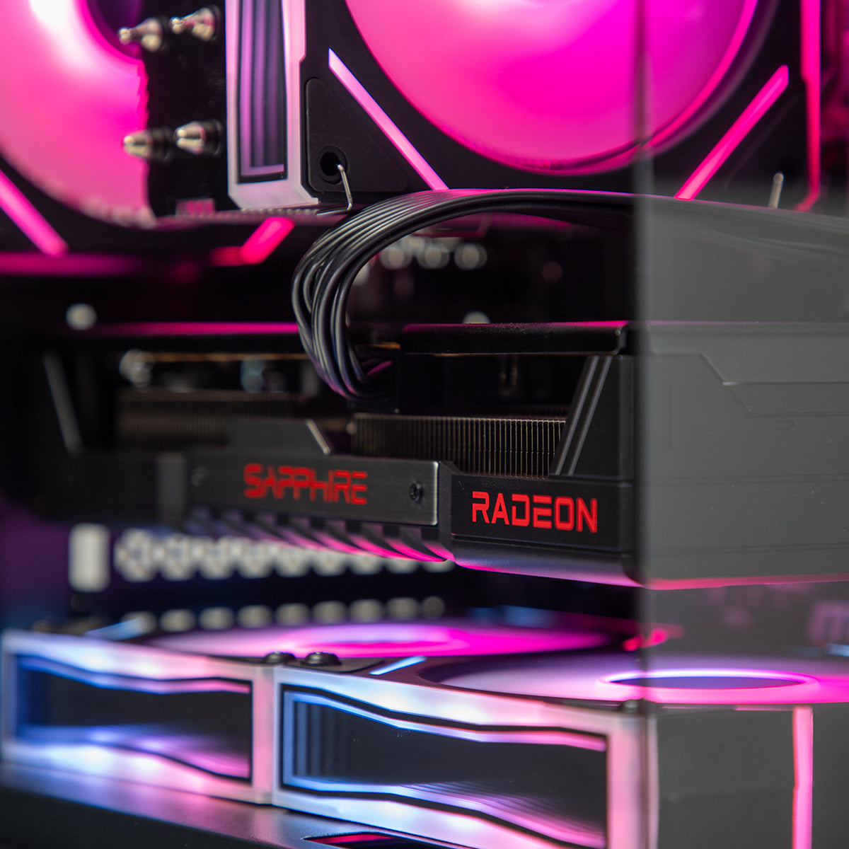 Qubit RR RX 7600 Ryzen 5 5500 Gaming PC - BLACK